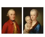 Untitled by Karl Agricola, Oil on panel, a pair The first signed, sold Feb 2026