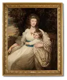 Portrait of mrs newnham with her child by John Opie, Oil on canvas laid to board, sold Feb 2026