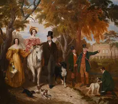 Portrait of edward vernon and his wife by Ramsay Richard Reinagle, Oil on canvas, sold Feb 2026