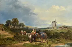 The furze gatherers, ellerby, york by James Peel, Oil on canvas, sold Feb 2026
