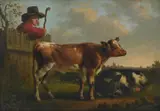 Cows at rest by Charles Towne, Oil on panel, sold Feb 2026
