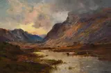 Ranoch moors by Alfred de Breanski Senior, Oil on canvas, sold Feb 2026