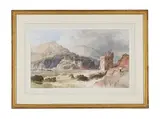 Kingswater castle and the dart estuary by Thomas Miles Richardson Junior, Watercolour and pencil, sold Feb 2026