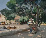 A sunny harbour by Maurice Décamps, Oil on canvas, sold Feb 2026
