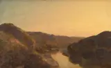 A river landscape by Prosper Marilhat, Oil on paper laid on canvas, sold Feb 2026
