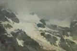 Mountainscape by Adrian Stokes, Oil on panel, sold Feb 2026