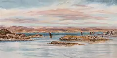 Tarbert, scotland by John Brett, Oil on canvas, sold Feb 2026
