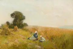 Summer landscape by Adam Edwin Proctor, Oil on canvas, sold Feb 2026