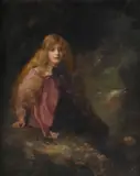 Portrait of 'peggy' by Fred Howard Michael, Oil on canvas, sold Feb 2026