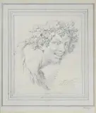 Head of bacchus by Thomas Worlidge, Pencil, sold Feb 2026