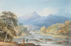 Langdale pikes by William Payne, Watercolour, sold Feb 2026