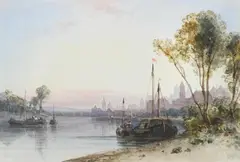 A view of ratisbon on the danube by William Wyld, Watercolour, sold Feb 2026