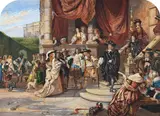 The disgrace of clarendon by Felix Robert Roffe, Watercolour heightened with bodycolour, sold Feb 2026