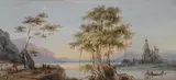 View on the gandak river by George Francis White, Watercolour and bodycolour, sold Feb 2026