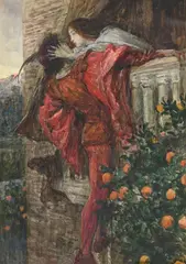 Romeo and juliet by Frank Bernard Dicksee, Pencil and watercolour heightened with bodycolour, sold Feb 2026
