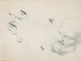 Study for king lear (recto); study of cordelia awakening the king by George Romney, Pencil drawing, sold Feb 2026