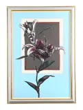 Lily by Michael Levantis, Oil, letraset and emulsion on canvas, sold Feb 2026