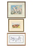 Untitled by Joanna Daniell, Watercolour over pencil; pen and ink and watercolour; pencil All signed, sold Feb 2026