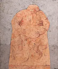 Untitled by Domenico Gnoli, Oil and sand on masonite, sold Jan 2026
