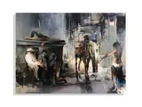 Ignis fatuus by Zsolt Bodoni, 2011, Acrylic and oil on canvas, sold Jan 2026