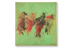 Verde by Toti Scialoja, 1995, Oil on canvas, sold Jan 2026