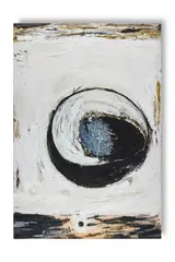 Bianco senzo titolo by Gianni Dessì, 1985, Oil on board mounted on canvas, sold Jan 2026