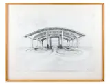 Nyc 12 (my brother's garden) by Hans Op de Beeck, drawing, sold Jan 2026