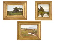 View in connemara, ireland; and two landscape by Ernest Waterlow, Oil on canvas, sold Jan 2026