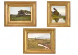 View in connemara, ireland; and two landscape by Ernest Waterlow, Oil on canvas, sold Jan 2026