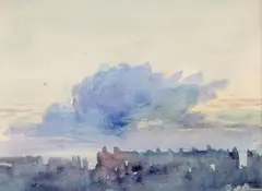 Roof tops by David Cox Sen., Watercolour over pencil, sold Jan 2026