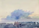Roof tops by David Cox Sen., Watercolour over pencil, sold Jan 2026