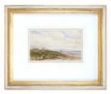 Aberdovey castle, north wales by James Orrock, Pencil and watercolour, sold Jan 2026