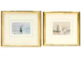 Souvenir of turner: fighting temeraire; and boats by Hercules Brabazon Brabazon, drawing, sold Jan 2026