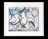 Seagulls by Lilian Colbourn, Oil on board, sold Jan 2026