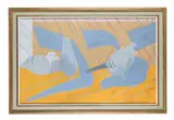 Pigeons by David Michie, Oil on canvas, sold Jan 2026