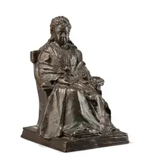 Bronze figure of 'queen victoria seated' cast by elkington by Sydney March, BRONZE, sold Jan 2026
