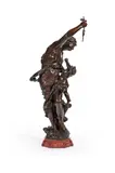 A bronze figural group 'venus & cupid', late 19th century by Jean Sul-abadie, BRONZE, sold Dec 2025