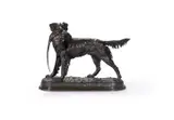 A large animalier bronze of a hunting dog, late 19th century by Jules Moigniez, BRONZE, sold Dec 2025