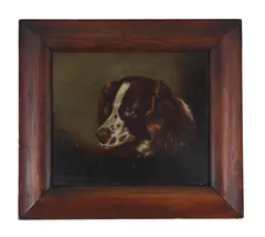 Portrait of a spaniel by G. W. Miller Of Bath, Oil on panel, sold Nov 2025