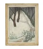 Jardin en hiver by Geneviève Granger, Oil on canvas, sold Nov 2025
