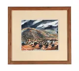 Hill lines 4, spain by Sarah Chalmers, Watercolour, sold Nov 2025