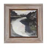 River landscape, cornwall by Sarah Chalmers, Watercolour and ink, sold Nov 2025
