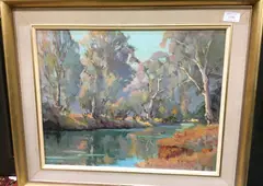 Untitled by Robert Webber, oil on board, sold Nov 2021