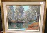 Untitled by Robert Webber, oil on board, sold Nov 2021
