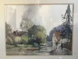 Untitled by Jack Merriott, watercolour, sold Nov 2021
