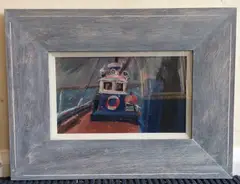 Untitled by Robert Jones, oil on board, sold Mar 2020