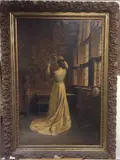 Untitled by Hubert Coeck, 1901, oil on canvas, sold Mar 2020