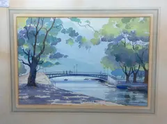 Untitled by Edward Loxton Knight, watercolor, sold Mar 2020