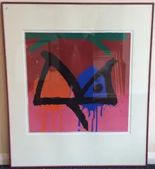 RA (British, 1934-2011): A framed an by John Hoyland, print (other), sold Mar 2020