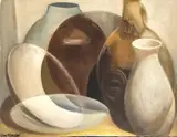 Untitled by Guy Worsdell, oil on board, sold Nov 2019